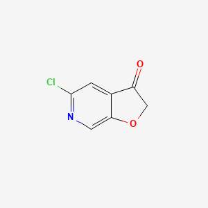 molecular formula C7H4ClNO2 B8615983 5-chlorofuro[2,3-c]pyridin-3(2H)-one 