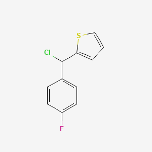 molecular formula C11H8ClFS B8616014 (4-Fluorophenyl)(2-thienyl)methylchloride 