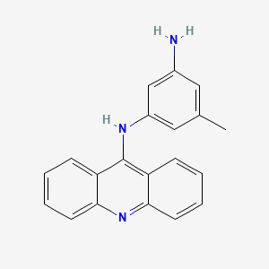 molecular formula C20H17N3 B8616022 N-acridin-9-yl-5-methylbenzene-1,3-diamine CAS No. 655238-65-6