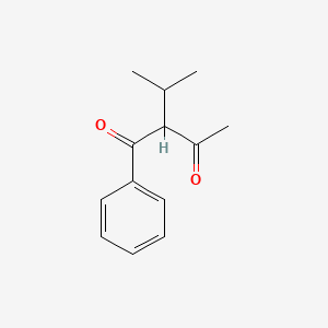 molecular formula C13H16O2 B8616032 1-Phenyl-2-(propan-2-yl)butane-1,3-dione CAS No. 63024-80-6