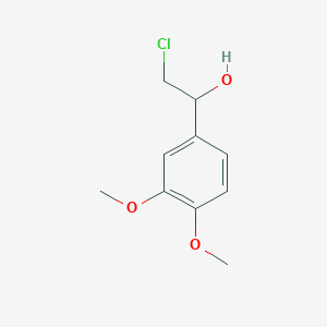 molecular formula C10H13ClO3 B8616073 1-(3,4-Dimethoxyphenyl)-2-chloroethanol 