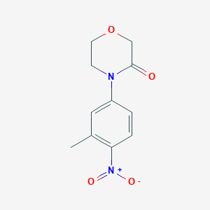 molecular formula C11H12N2O4 B8616115 4-(3-Methyl-4-nitrophenyl)morpholin-3-one 