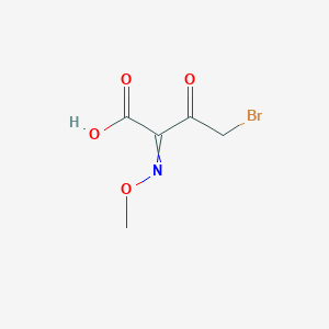 molecular formula C5H6BrNO4 B8616125 4-Bromo-2-(methoxyimino)-3-oxobutanoic acid CAS No. 537693-38-2