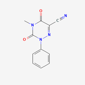2-Phenyl-4-methyl-3,5-dioxo-2,3,4,5-tetrahydro-1,2,4-triazine-6-carbonitrile
