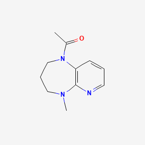 1-(5-Methyl-2,3,4,5-tetrahydro-1H-pyrido[2,3-b][1,4]diazepin-1-yl)ethan-1-one