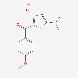 2-[Hydroxy(4-methoxyphenyl)methylidene]-5-(propan-2-yl)thiophen-3(2H)-one