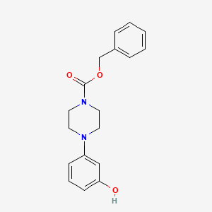 molecular formula C18H20N2O3 B8616283 Benzyl 4-(3-hydroxyphenyl)piperazine-1-carboxylate 