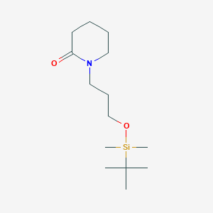 1-(3-{[tert-Butyl(dimethyl)silyl]oxy}propyl)piperidin-2-one