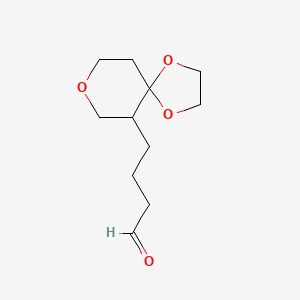 4-(1,4,8-Trioxaspiro[4.5]dec-6-yl)butanal