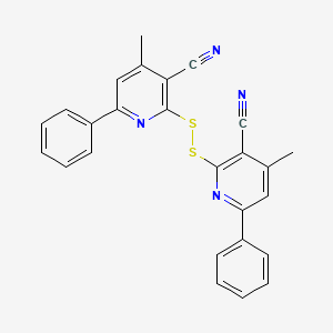 B8616338 Bis(3-cyano-4-methyl-6-phenyl-2-pyridyl) disulfide CAS No. 54364-16-8