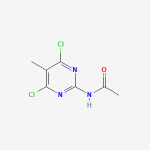 molecular formula C7H7Cl2N3O B8616406 Acetamide, N-(4,6-dichloro-5-methyl-2-pyrimidinyl)- CAS No. 55477-37-7