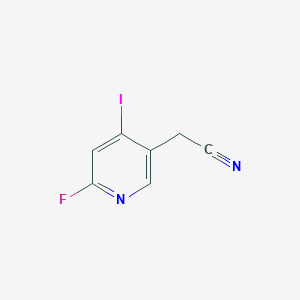 (6-Fluoro-4-iodo-pyridin-3-yl)-acetonitrile