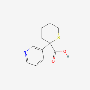 2-Pyridin-3-yl-tetrahydro-thiopyran-2-carboxylic acid