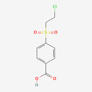 molecular formula C9H9ClO4S B8616557 4-(2-Chloroethanesulfonyl)benzoic acid 