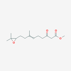 molecular formula C15H24O4 B8616564 Methyl 9-(3,3-dimethyloxiran-2-YL)-7-methyl-3-oxonon-6-enoate CAS No. 56522-98-6