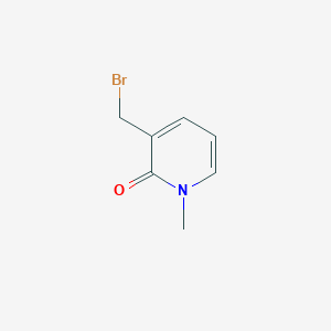 molecular formula C7H8BrNO B8616573 3-(bromomethyl)-1-methylpyridin-2(1H)-one 
