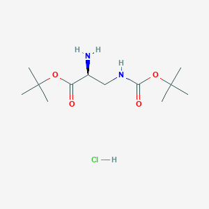 molecular formula C12H25ClN2O4 B8616583 H-Dap(Boc)-OtBu.HCl 