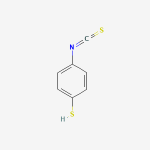 molecular formula C7H5NS2 B8616639 4-Isothiocyanatobenzene-1-thiol CAS No. 42901-86-0