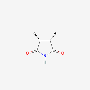 molecular formula C6H9NO2 B8616735 (3R,4S)-3,4-dimethylpyrrolidine-2,5-dione CAS No. 64833-44-9