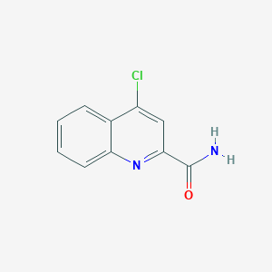 molecular formula C10H7ClN2O B8616754 4-Chloroquinoline-2-carboxamide CAS No. 4203-20-7