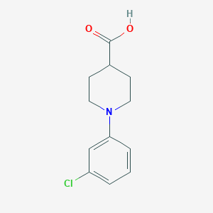 molecular formula C12H14ClNO2 B8616814 1-(3-Chlorophenyl)-piperidine-4-carboxylic acid CAS No. 851264-59-0