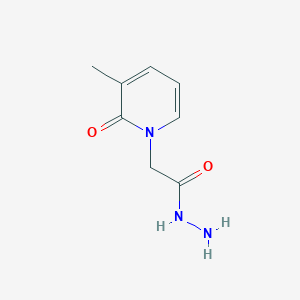 molecular formula C8H11N3O2 B8616844 2-(3-Methyl-2-oxopyridin-1(2H)-yl)acetohydrazide 
