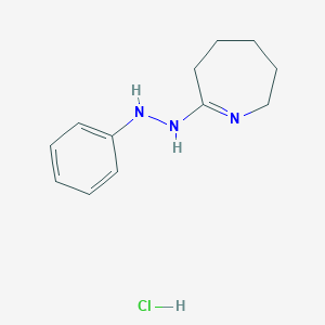 molecular formula C12H18ClN3 B8616848 2-(2-Phenylhydrazin-1-ylidene)azepane hydrochloride 