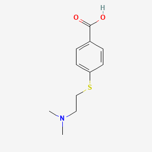 molecular formula C11H15NO2S B8616874 4-[2-(Dimethylamino)ethylthio]-benzoic acid 