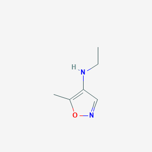 molecular formula C6H10N2O B8616878 4-Ethylamino-5-methylisoxazole 