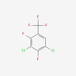 molecular formula C7HCl2F5 B8616897 1,3-Dichloro-2,4-difluoro-5-(trifluoromethyl)benzene 
