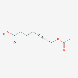 molecular formula C9H12O4 B8616909 7-Acetoxy-hept-5-ynoic acid 