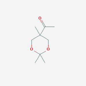 molecular formula C9H16O3 B8616931 5-Acetyl-2,2,5-trimethyl-1,3-dioxane 