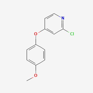 molecular formula C12H10ClNO2 B8616972 2-Chloro-4-(4-methoxyphenoxy)pyridine 