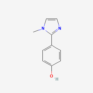 molecular formula C10H10N2O B8616995 4-(1-Methyl-1H-imidazol-2-yl)phenol 