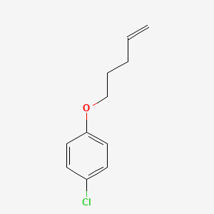 molecular formula C11H13ClO B8617011 5-(4-Chlorophenoxy)-1-pentene 