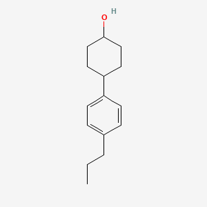 molecular formula C15H22O B8617030 4-(4-Propylphenyl)cyclohexan-1-ol CAS No. 85348-32-9