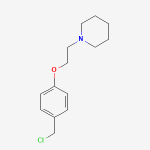 molecular formula C14H20ClNO B8617043 4-(2-Piperidin-1-yl-ethoxy)benzyl chloride CAS No. 206550-68-7