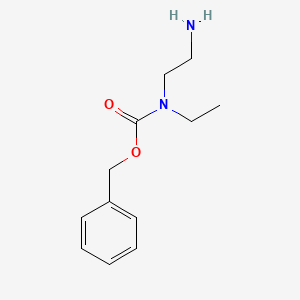 molecular formula C12H18N2O2 B8617056 (2-Amino-ethyl)-ethyl-carbamic acid benzyl ester 