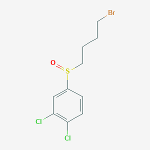 4-(4-Bromobutane-1-sulfinyl)-1,2-dichlorobenzene
