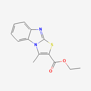 molecular formula C13H12N2O2S B8617138 Ethyl 3-methylthiazolo[3,2-a]benzimidazole-2-carboxylate CAS No. 5268-72-4