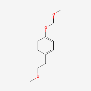 molecular formula C11H16O3 B8617146 1-(2-Methoxyethyl)-4-methoxymethoxybenzene 