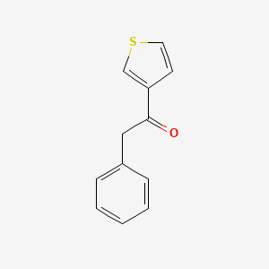 molecular formula C12H10OS B8617182 2-Phenyl-1-(thiophen-3-yl)ethanone 