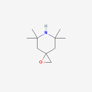 molecular formula C10H19NO B8617219 5,5,7,7-Tetramethyl-1-oxa-6-azaspiro[2.5]octane CAS No. 83868-59-1