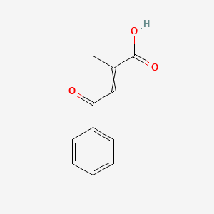 molecular formula C11H10O3 B8617228 2-Methyl-4-oxo-4-phenylbut-2-enoic acid CAS No. 58182-68-6
