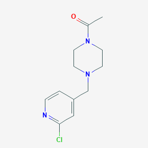 molecular formula C12H16ClN3O B8617253 1-(2-Chloropyridin-4-ylmethyl)-4-acetylpiperazine 