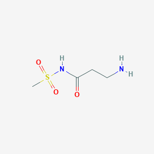 molecular formula C4H10N2O3S B8617284 3-amino-N-(methylsulfonyl)propanamide 