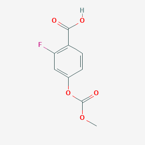 2-Fluoro-4-methoxycarbonyloxybenzoic acid