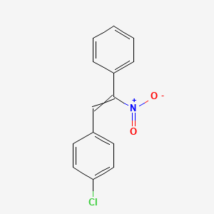 molecular formula C14H10ClNO2 B8617297 1-p-Chlorophenyl-2-nitro-2-phenyl-ethylene 