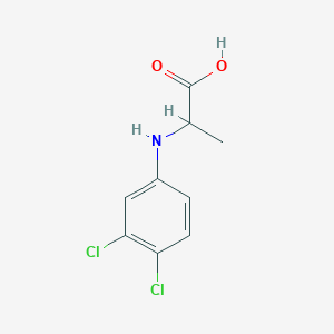 molecular formula C9H9Cl2NO2 B8617308 2-(3,4-Dichloro-phenylamino)-propionic Acid 