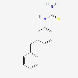 molecular formula C14H14N2S B8617358 (3-Benzylphenyl)thiourea CAS No. 832098-79-0